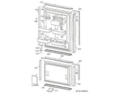 GE Freezer Trim-Door Btm Ff Right WR17X10369