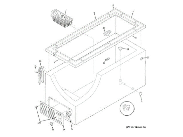 GE Freezer Access Panel WR17X3069