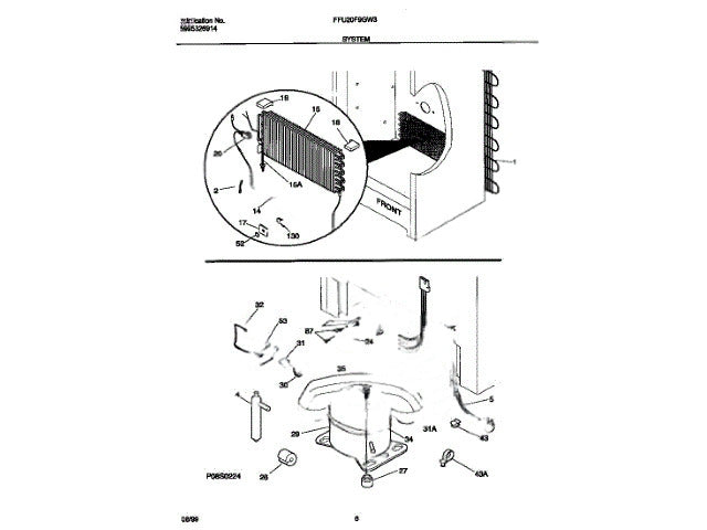 Frigidaire Freezer Spacer-Support 06599546