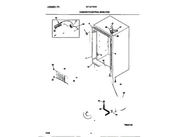 Frigidaire Freezer Support-Top-Left 06599974