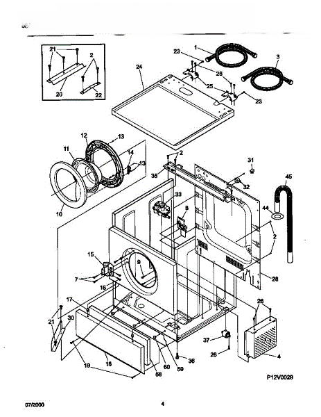 Frigidaire Frame-Door-Exterior-Bisque 131278702