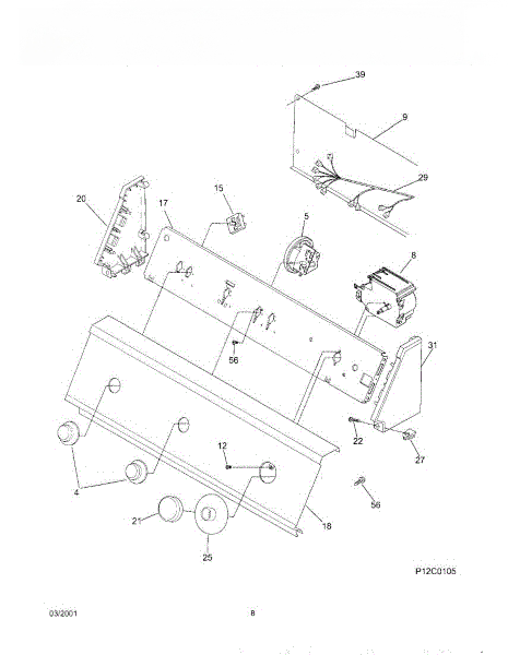 Frigidaire Trimplate GWX433RHS 134012900
