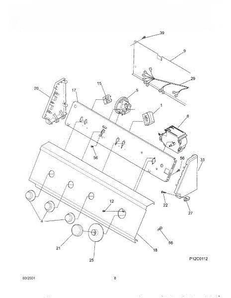 Frigidaire Trimplate GWS645RHS 134013200