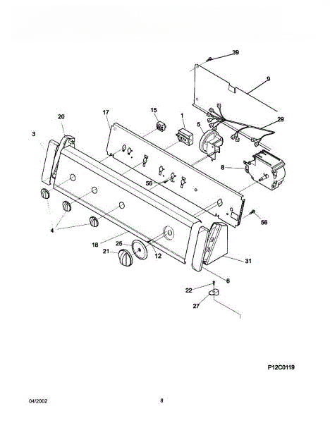 Frigidaire Trimplate WWA1PRSFW 134104200