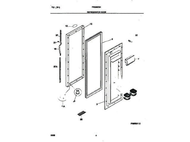 Frigidaire Freezer Label-Nameplate, White 215008604