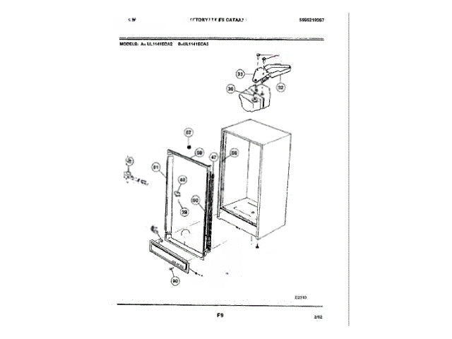 Frigidaire Freezer Breaker-Lock Side 216014000