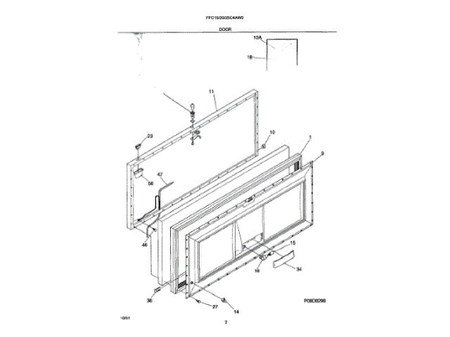 Frigidaire Freezer Lid, White 216032414