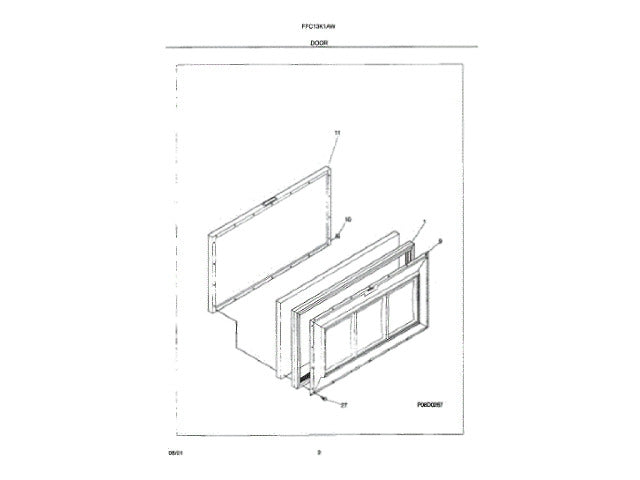 Frigidaire Freezer Panel-Lid 216057406
