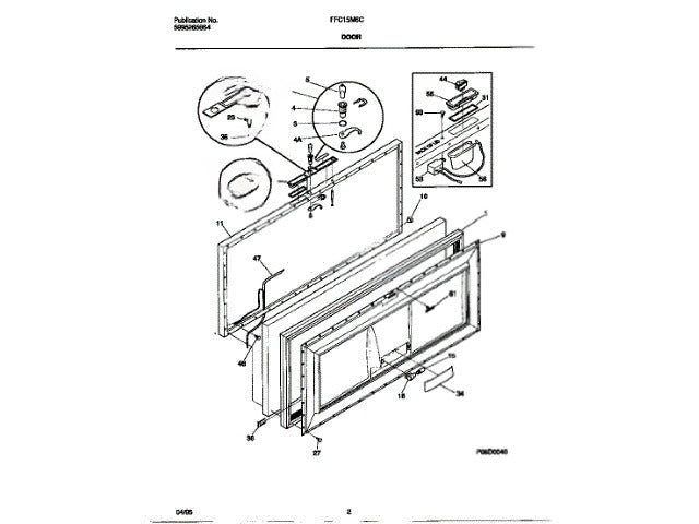 Frigidaire Freezer Panel-Inner Lid, White 216057904