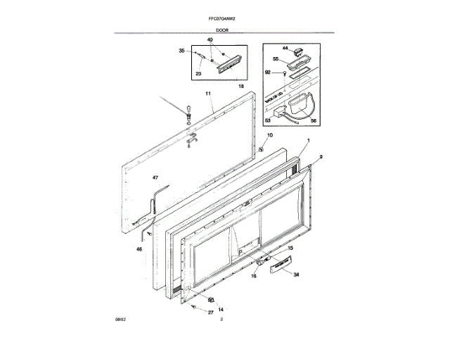 Frigidaire Freezer Lid, White 216113128