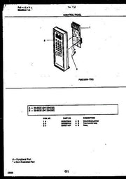 Frigidaire Microwave Panel-Control Assembly 5303295403