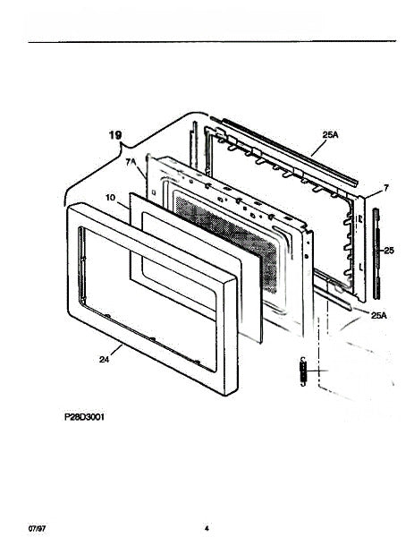 Frigidaire Microwave Spring, Door Latch 5303321699