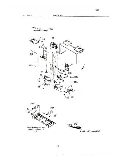Frigidaire Microwave Motor-Fan Assembly 5304408942
