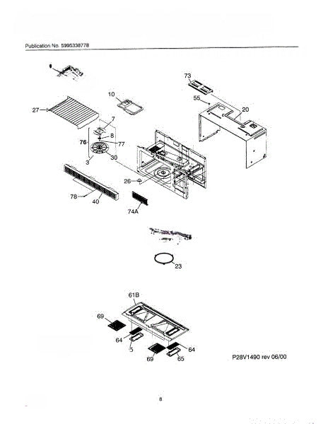 Frigidaire Microwave Fan-Stirrer 5304408950