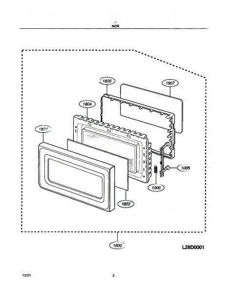 Frigidaire Microwave Door, Stainless Steel , Complete Assembly 5304424864