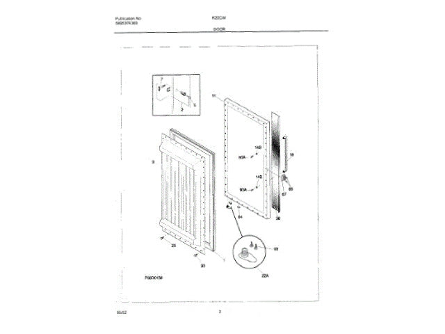 Frigidaire Freezer Panel-Inner Door 216529700