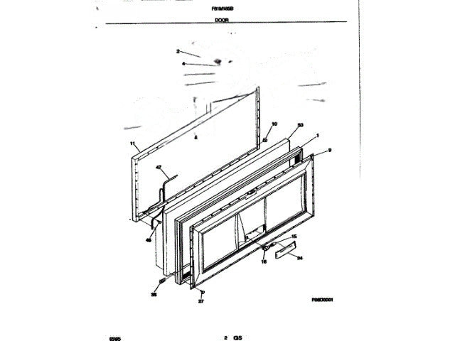 Frigidaire Freezer Gasket-Door 216481301