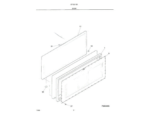 Frigidaire Freezer Panel-Freezer Chest 5303925188