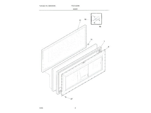 Frigidaire Freezer Panel-Freezer Chest 5303925269