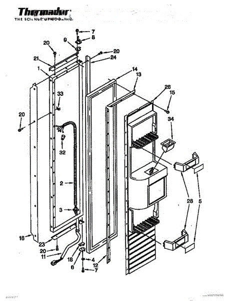 Bosch Refrigerator Panel, Interior Door, 48 In. 00238895