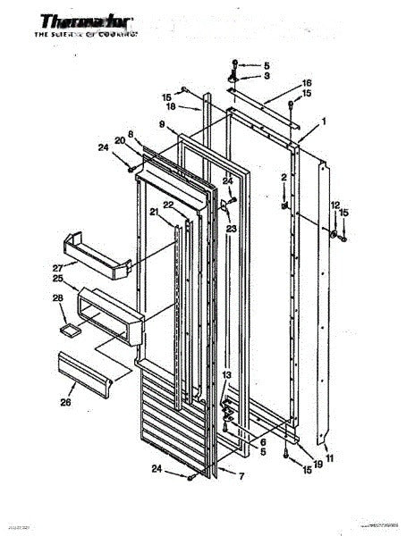Bosch Refrigerator Panel, Refrig Door, 36 In. 00238897