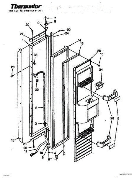 Bosch Refrigerator Panel, Door Freezer 48 In. 00238903