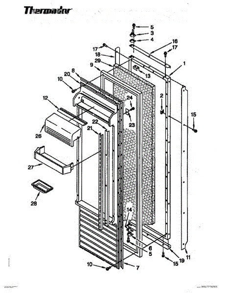 Bosch Refrigerator Retainer Shelf Ladder 00369187