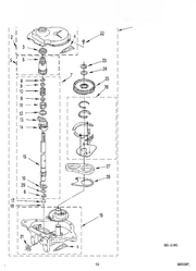 Whirlpool Washer/Dryer Combo Gear Case Cover 285202