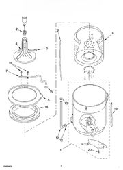 Whirlpool Shield, Tub/motor 3428814