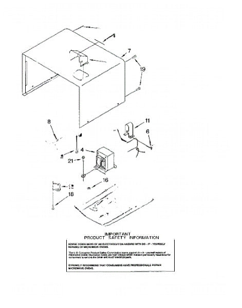 Whirlpool Microwave Screw 4313661