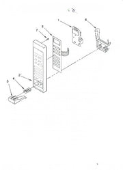 Whirlpool Microwave Touch Pad (white) 4375023