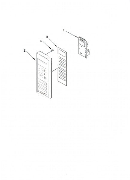Whirlpool Microwave Touch Pad (black) 4375088