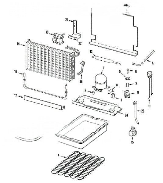 Whirlpool Freezer Shield, Motor 4357128