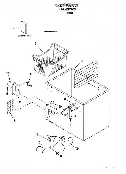 Whirlpool Freezer Access Panel 4356622