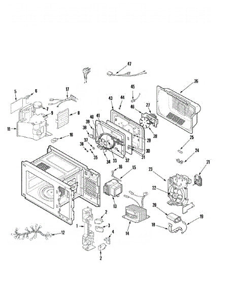 Whirlpool Microwave Fan 4358984