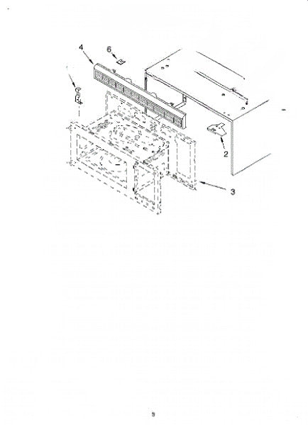 Whirlpool Microwave Front Bracket 4358759