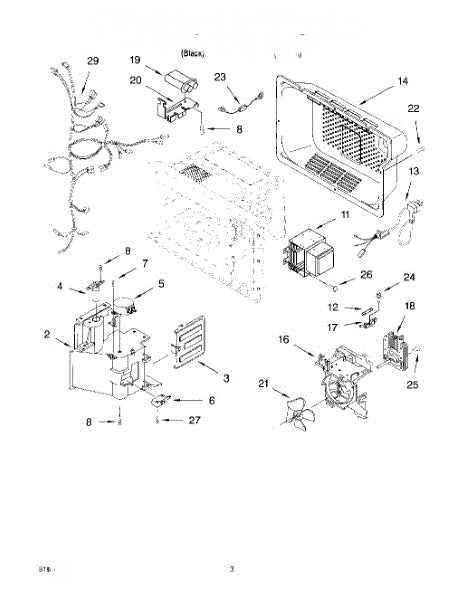 Whirlpool Microwave Guide, Suction 8183579