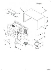 Whirlpool Microwave Outer Case (stainless) 8183690