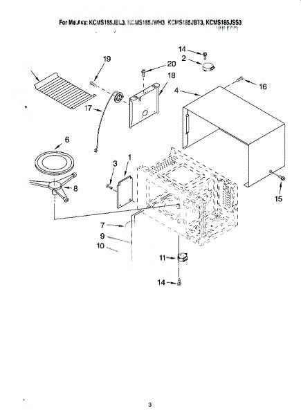 Whirlpool Microwave Guide, Sensor 8183662