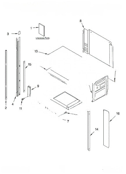 Whirlpool Microwave Support Bracket 4455475