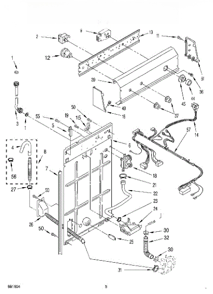 Whirlpool Harness, Wiring 3952567
