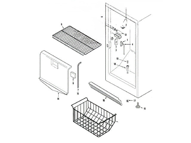 Whirlpool Freezer Gasket, Cover Evaporator (right) 4390663