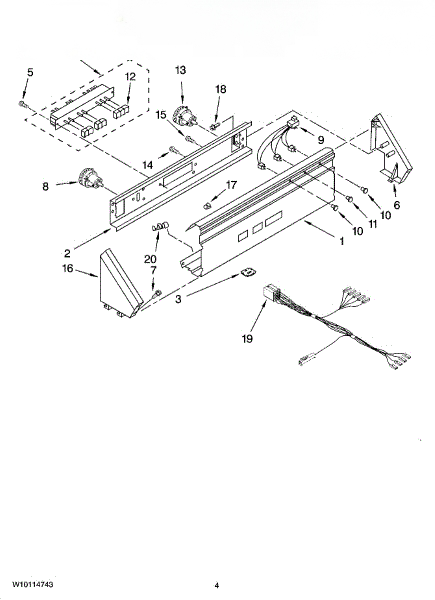 Whirlpool End Cap Right 3949740