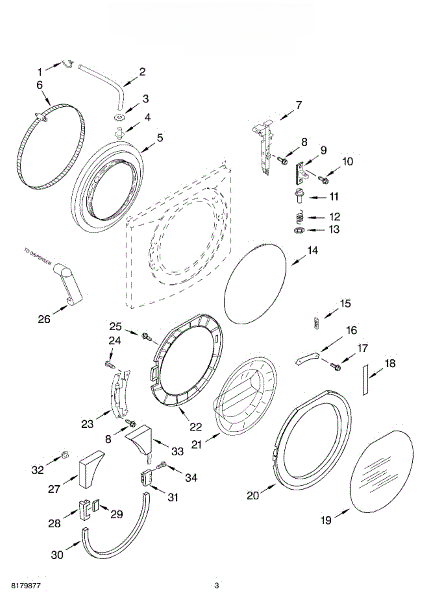 Whirlpool Support Clamp 8181659
