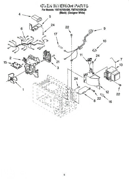 Whirlpool Microwave Guide, Suction 8184378