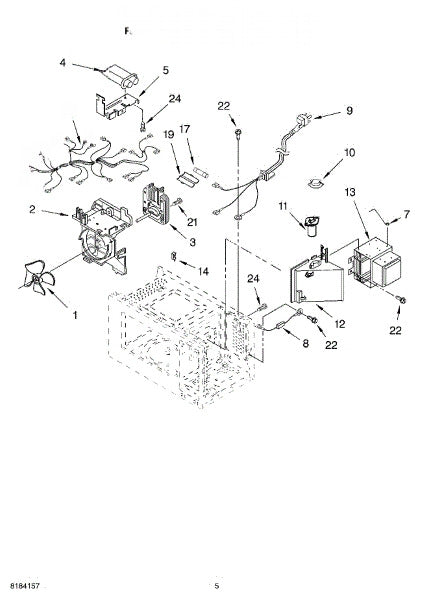Whirlpool Microwave Bracket, Support 8184337