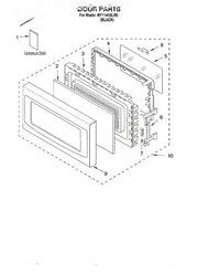 Whirlpool Microwave Door Assembly 8184805