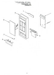 Whirlpool Microwave Button 8185142