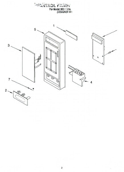 Whirlpool Microwave Button 8185142
