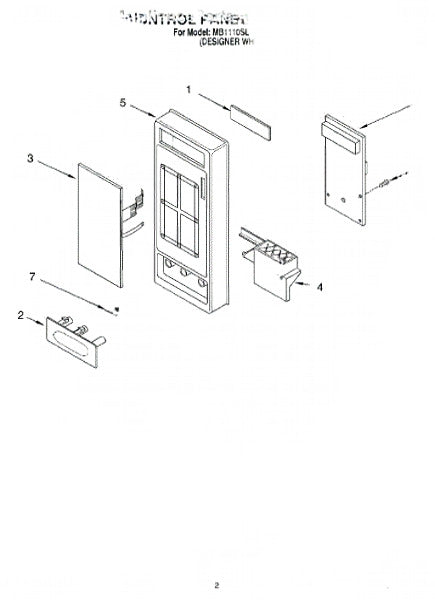 Whirlpool Microwave Microcomputer 8185144